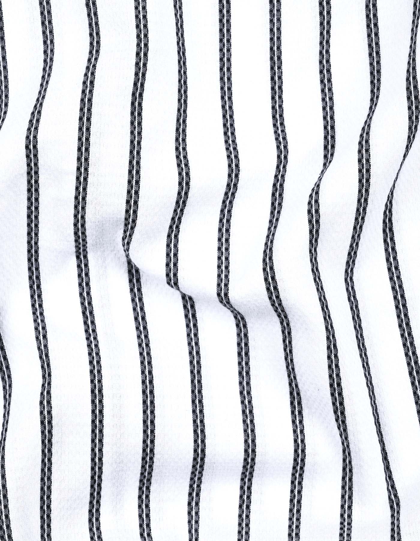 White Stripe Regular Fit Casual Shirt