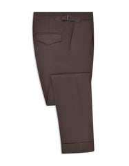 Chocolate Plain Formal Trouser Tailored Smart Fit FT541-1S-34