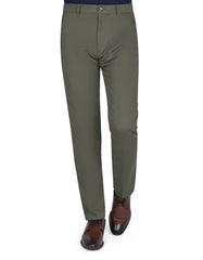 Olive Smart Fit Cotton Trouser FTC2525S-30