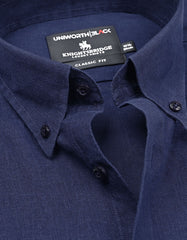 Plain Navy Classic Fit Shirt FS2426-2RF-15
