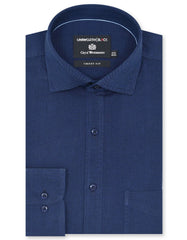 Plain Navy Tailored Smart Fit Shirt FS2301SF-14.5