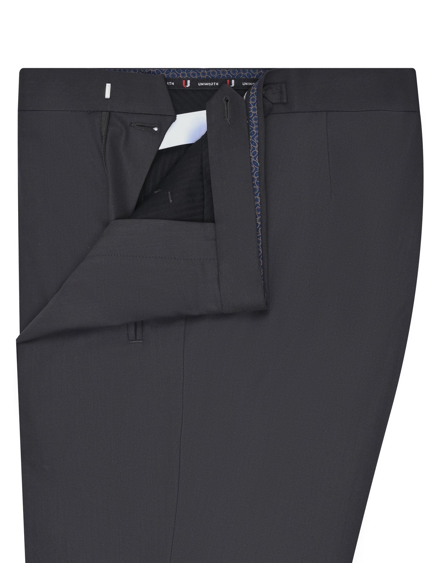 D Charcoal Plain Formal Trouser Tailored Smart Fit FT522-1S-34