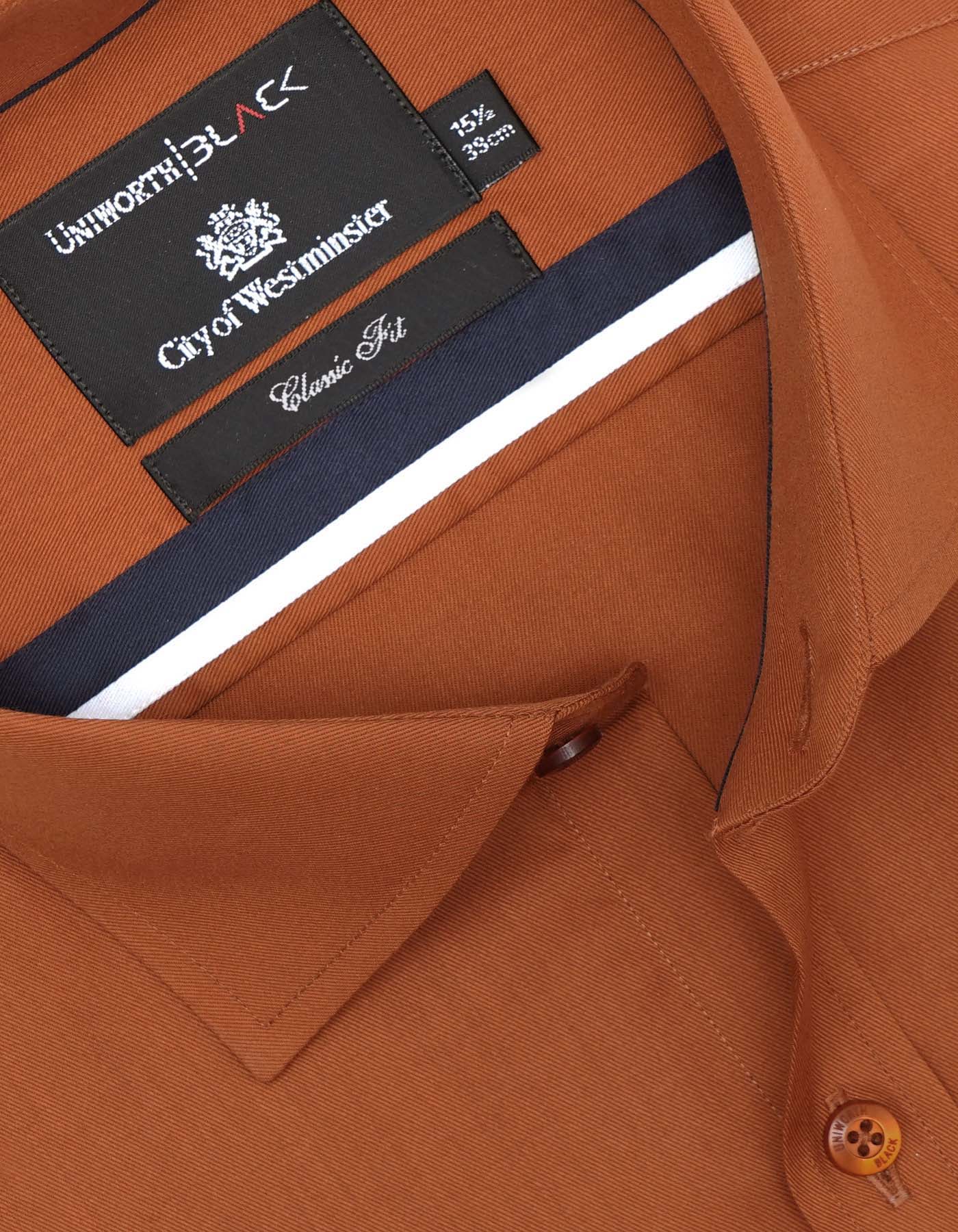 Plain Rust Classic Fit Shirt FS2162RH-16