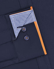 Plain Navy Tailored Smart Fit Shirt FS1601-5SF-15.5