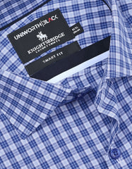 Check Navy Smart Fit Shirt FS2949SH-15