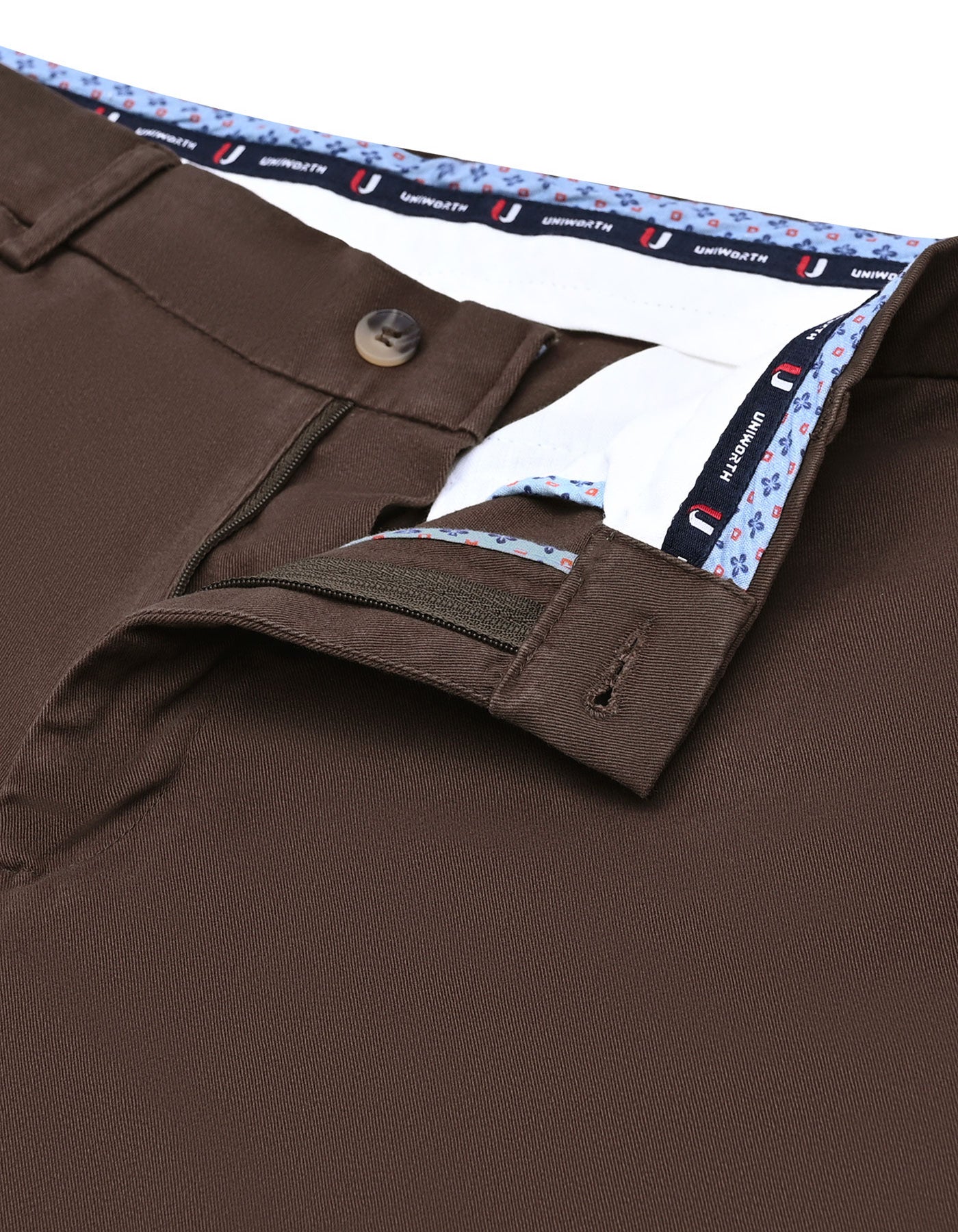 Chocolate Smart Fit Cotton Trouser FTC2530S-34