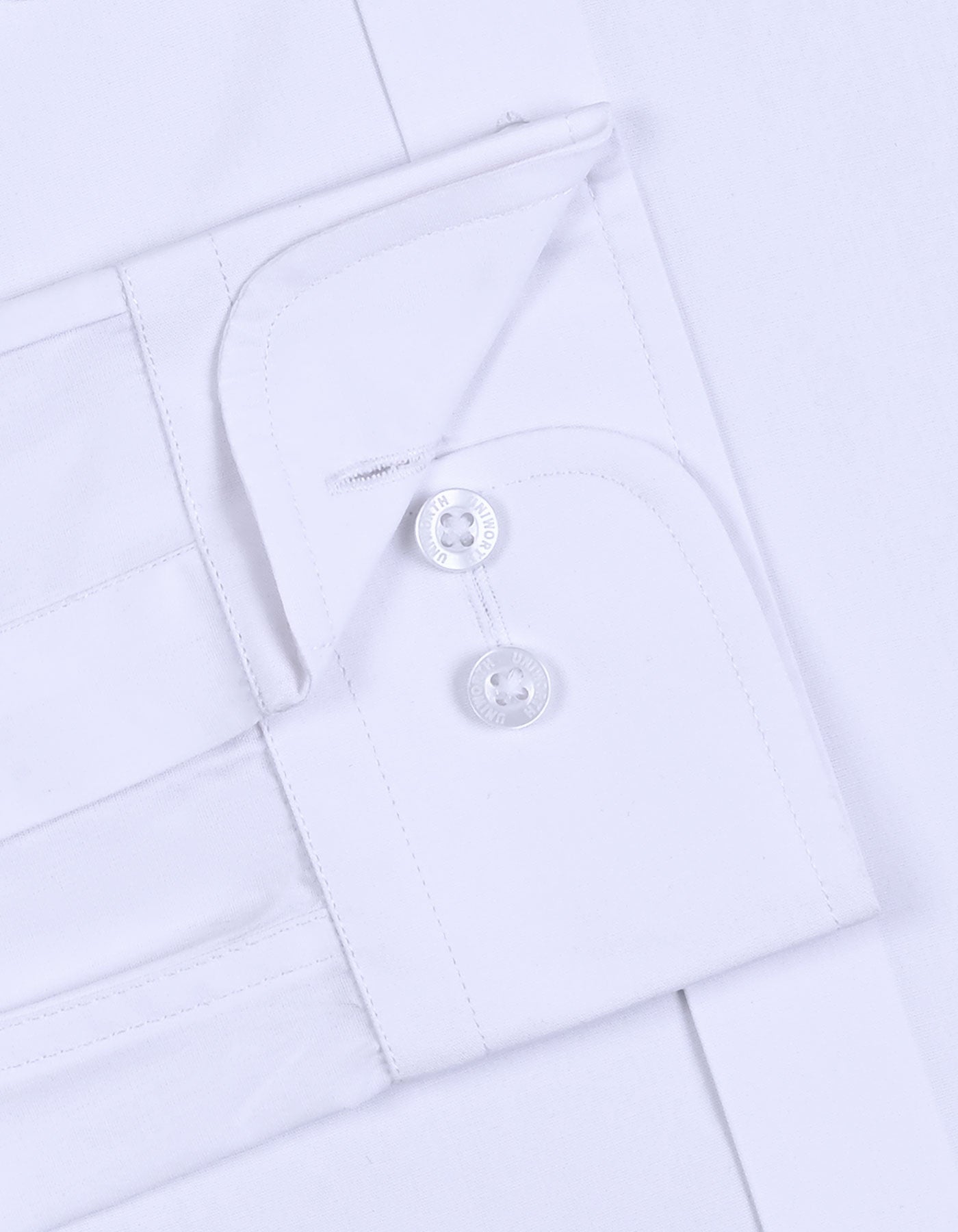 Plain White Tailored Smart Fit Shirt FS1318-17SF-15.5