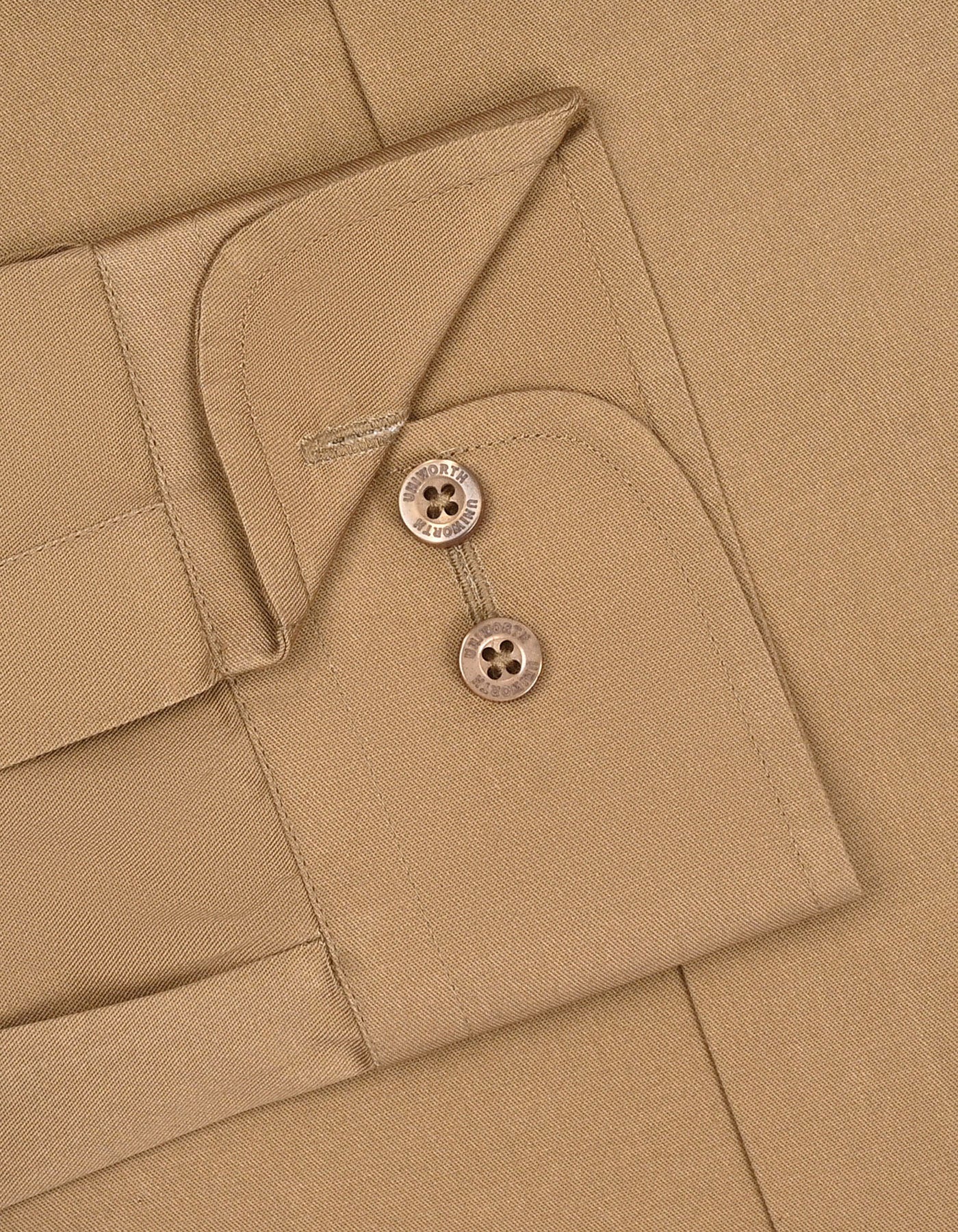 Plain Khaki Classic Fit Shirt FS1633-3RF-15.5