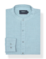 L Green Plain Slub Casual Shirt CS2405R-S