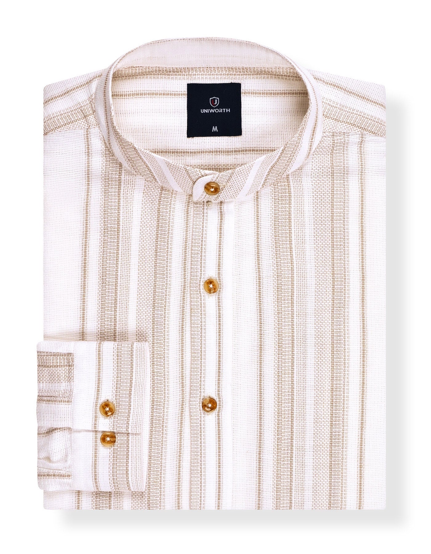 Casual Shirt Woven L Brown S CSW2501 Uniworth CSW2501-S