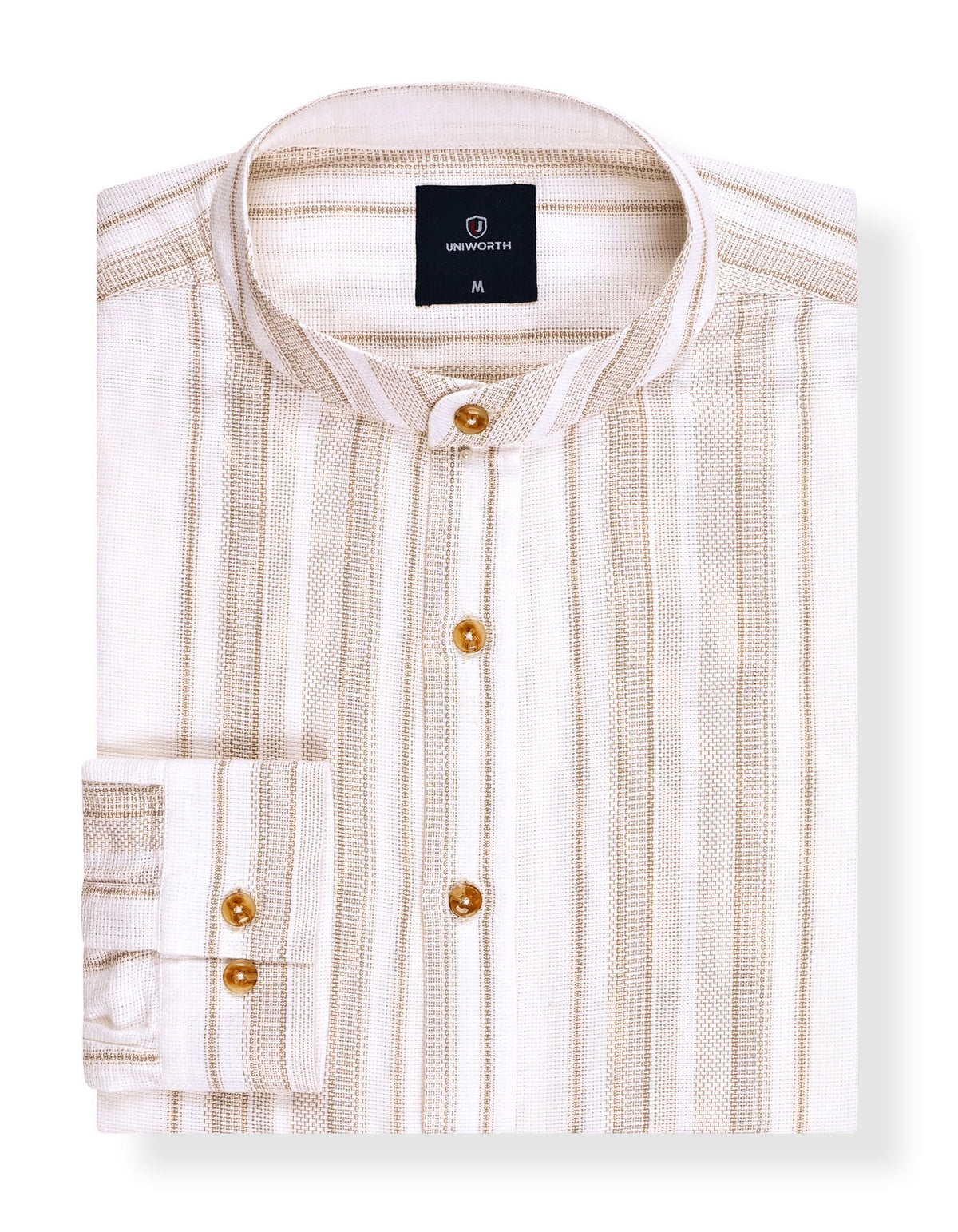 Casual Shirt Woven L Brown S CSW2501 Uniworth CSW2501-S
