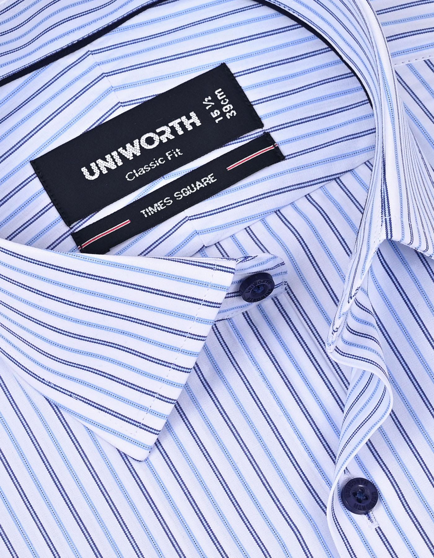Stripe Blue Classic Fit Shirt FS2856-1RF-15