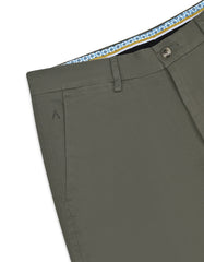 Olive Smart Fit Cotton Trouser FTC2525S-34