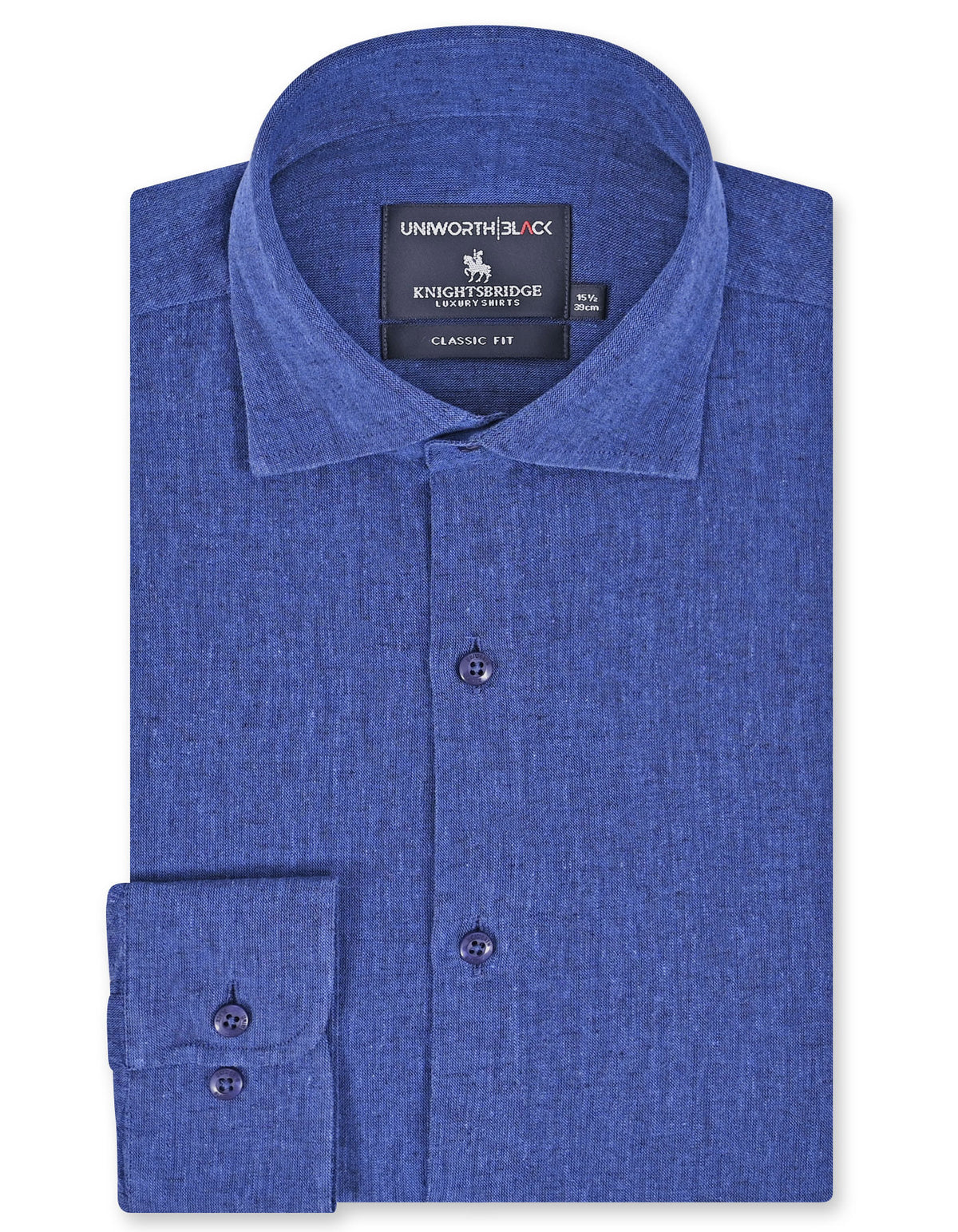 Plain Navy Classic Fit Shirt FS2408-3RF-14.5