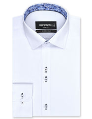 Plain White Tailored Smart Fit Shirt FS1596-5SF-14.5