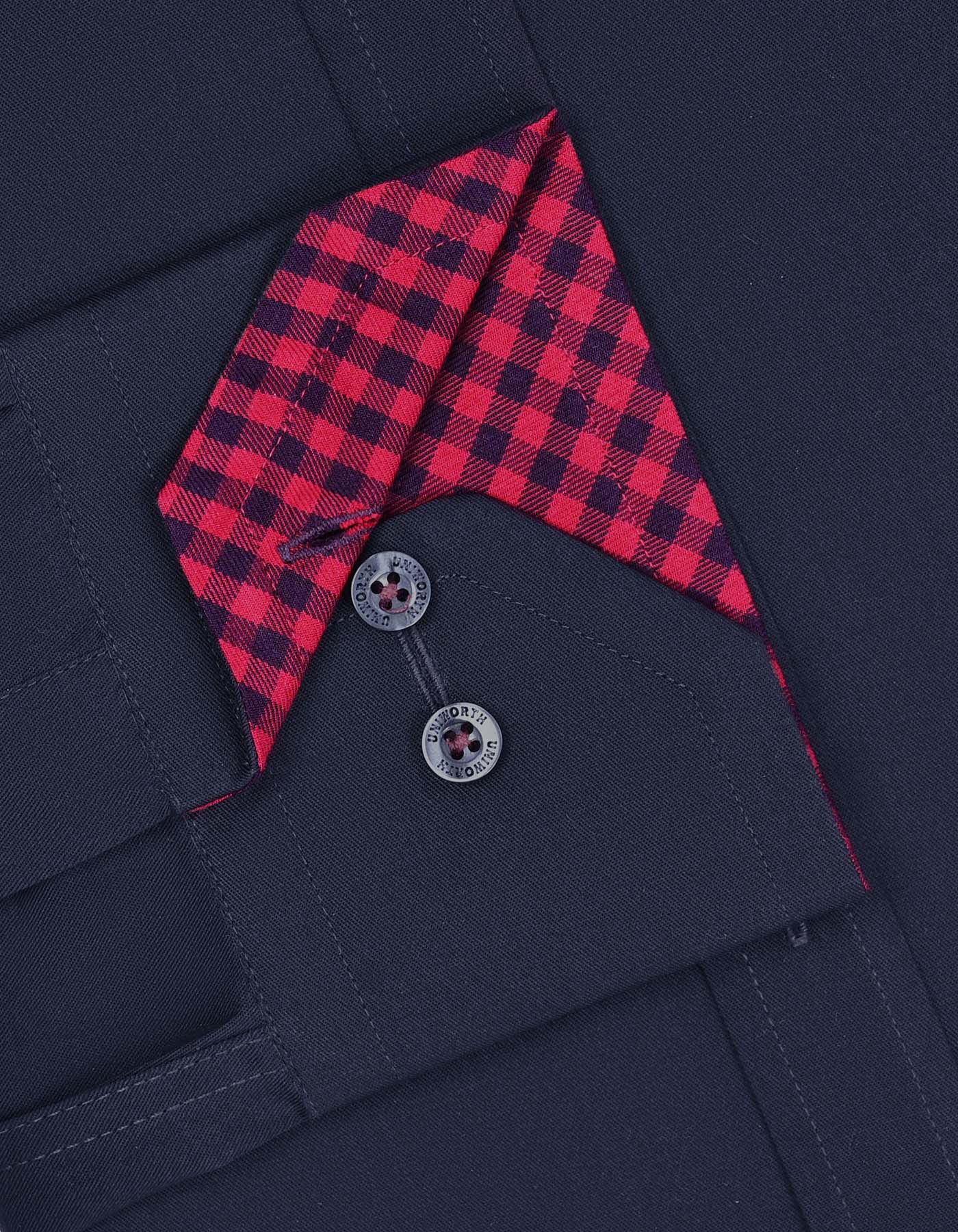 Plain Navy Classic Fit Shirt FS1601-2RF-15.5