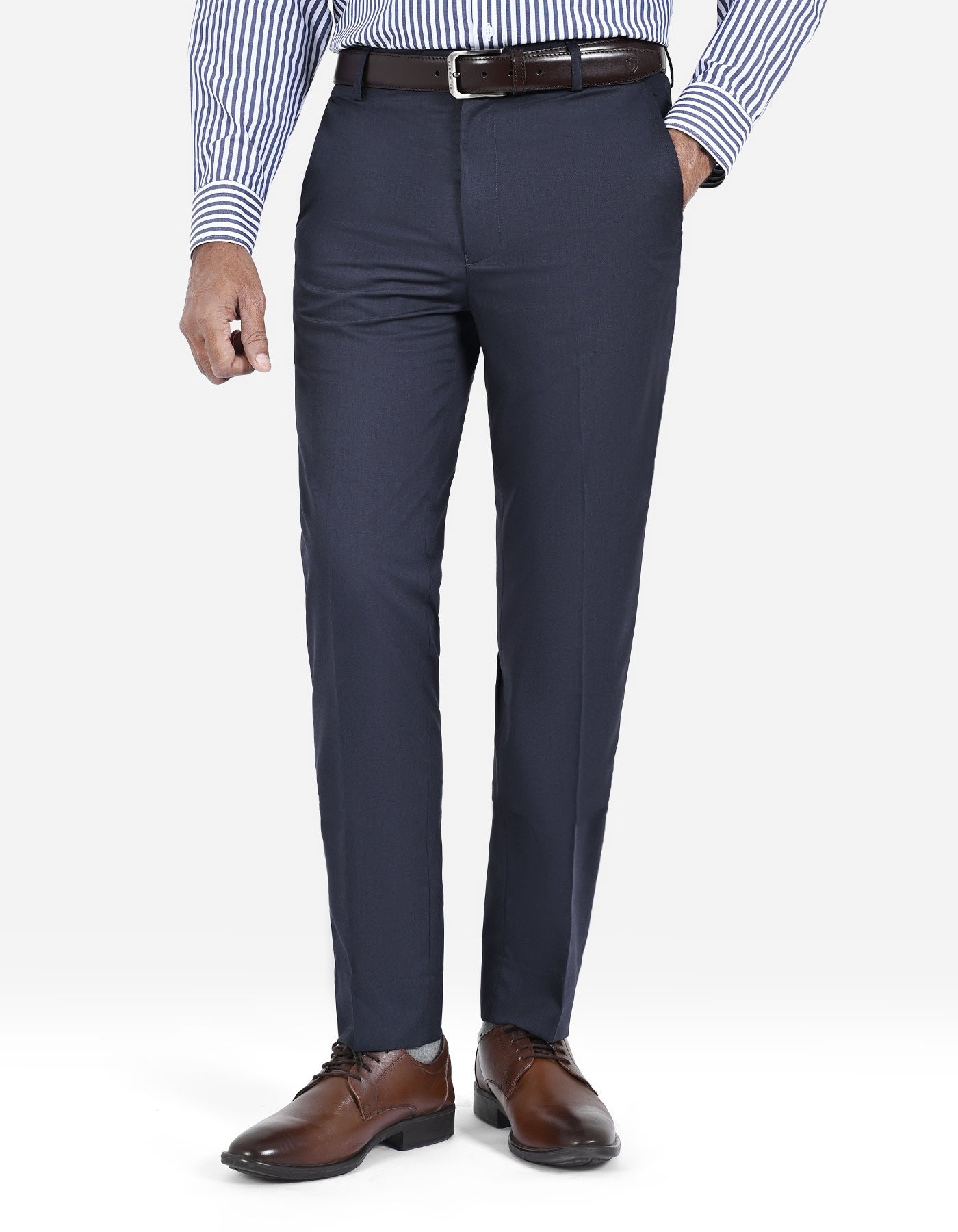 Charcoal Plain Formal Trouser Classic Fit FT574-1C-30