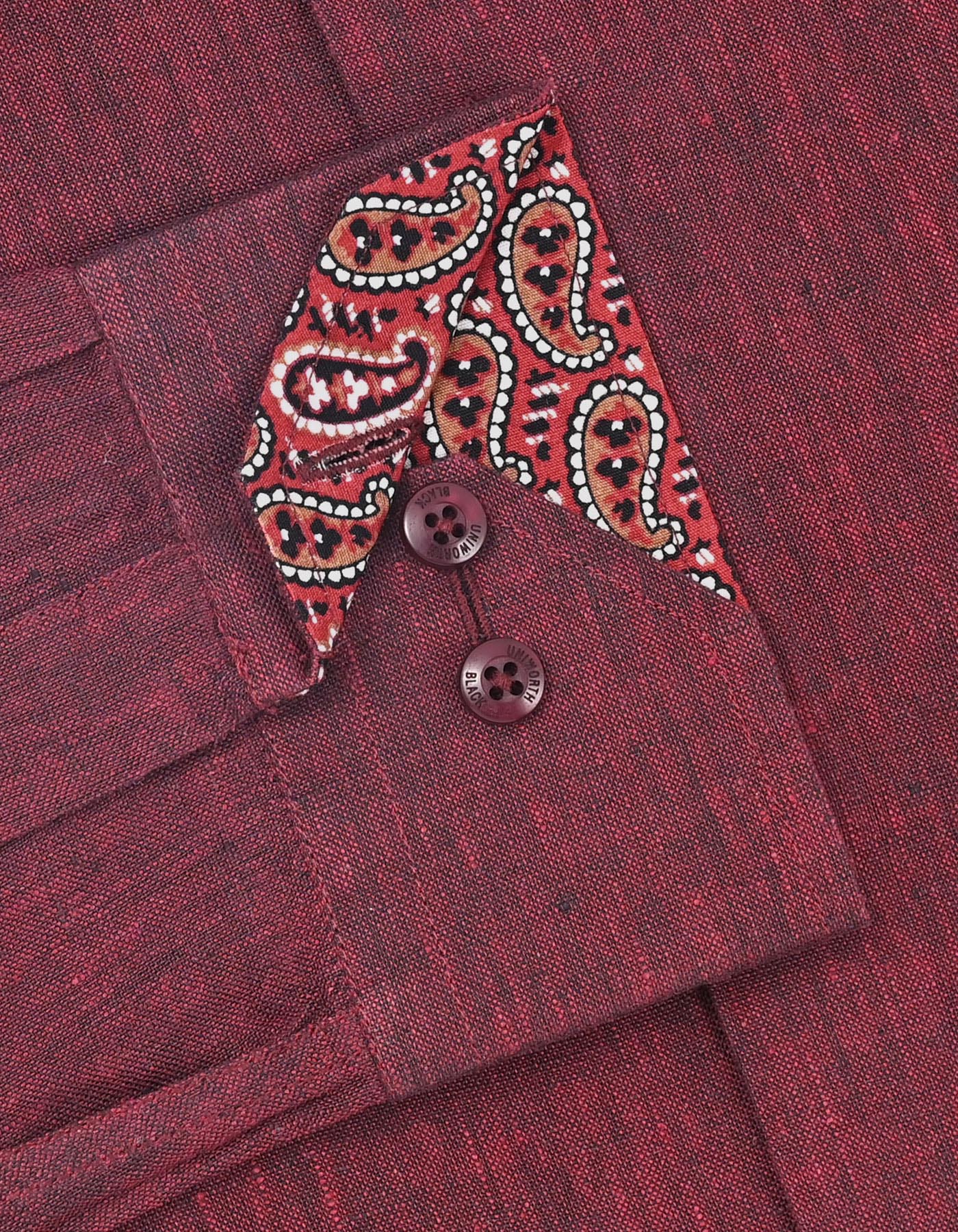 Plain Maroon Tailored Smart Fit Shirt FS2423-2SF-15.5