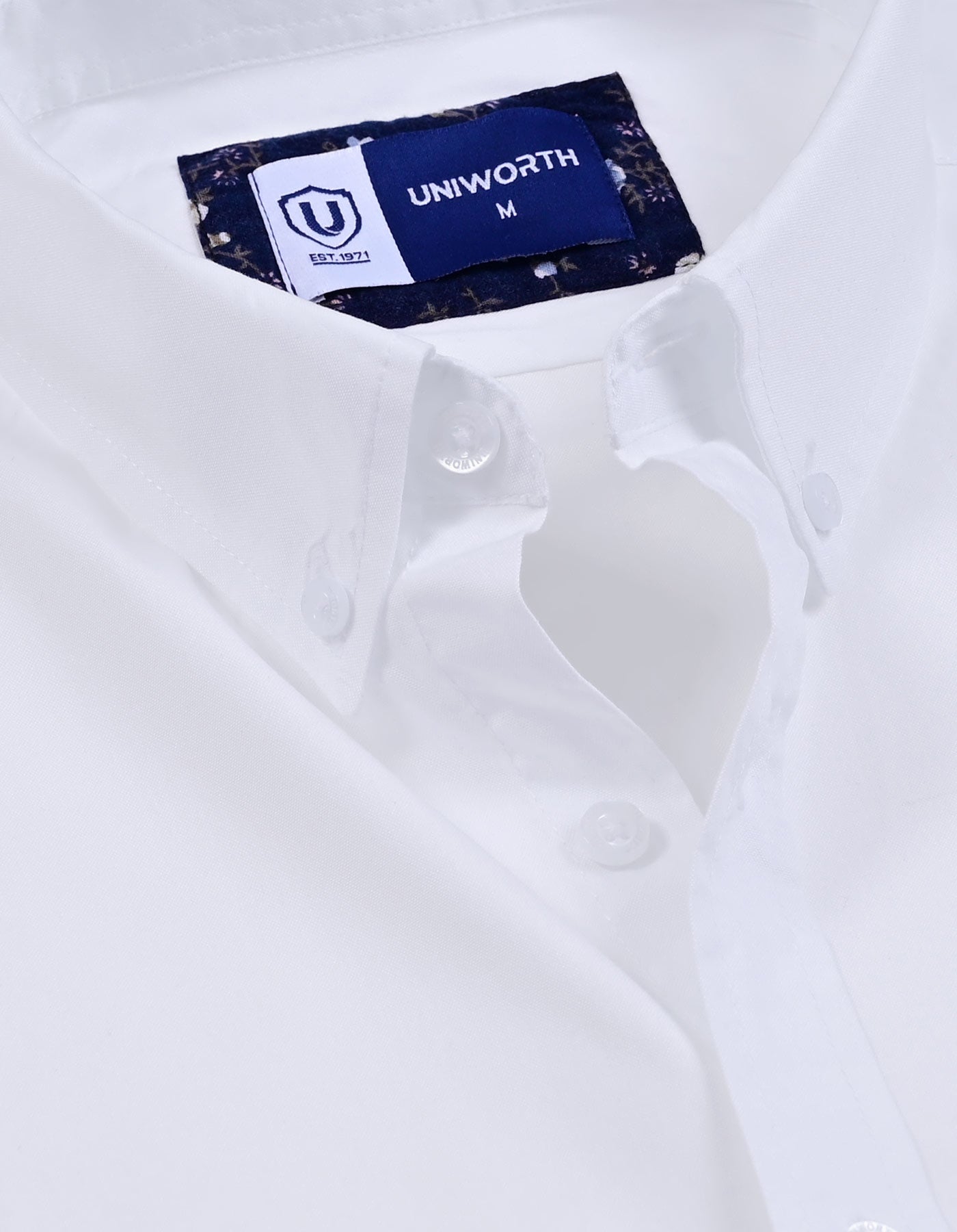 Casual Shirt Woven White XL CSW2604 Uniworth CSW2604-XL