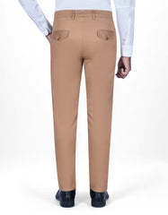 Khaki Plain Smart Fit Chino