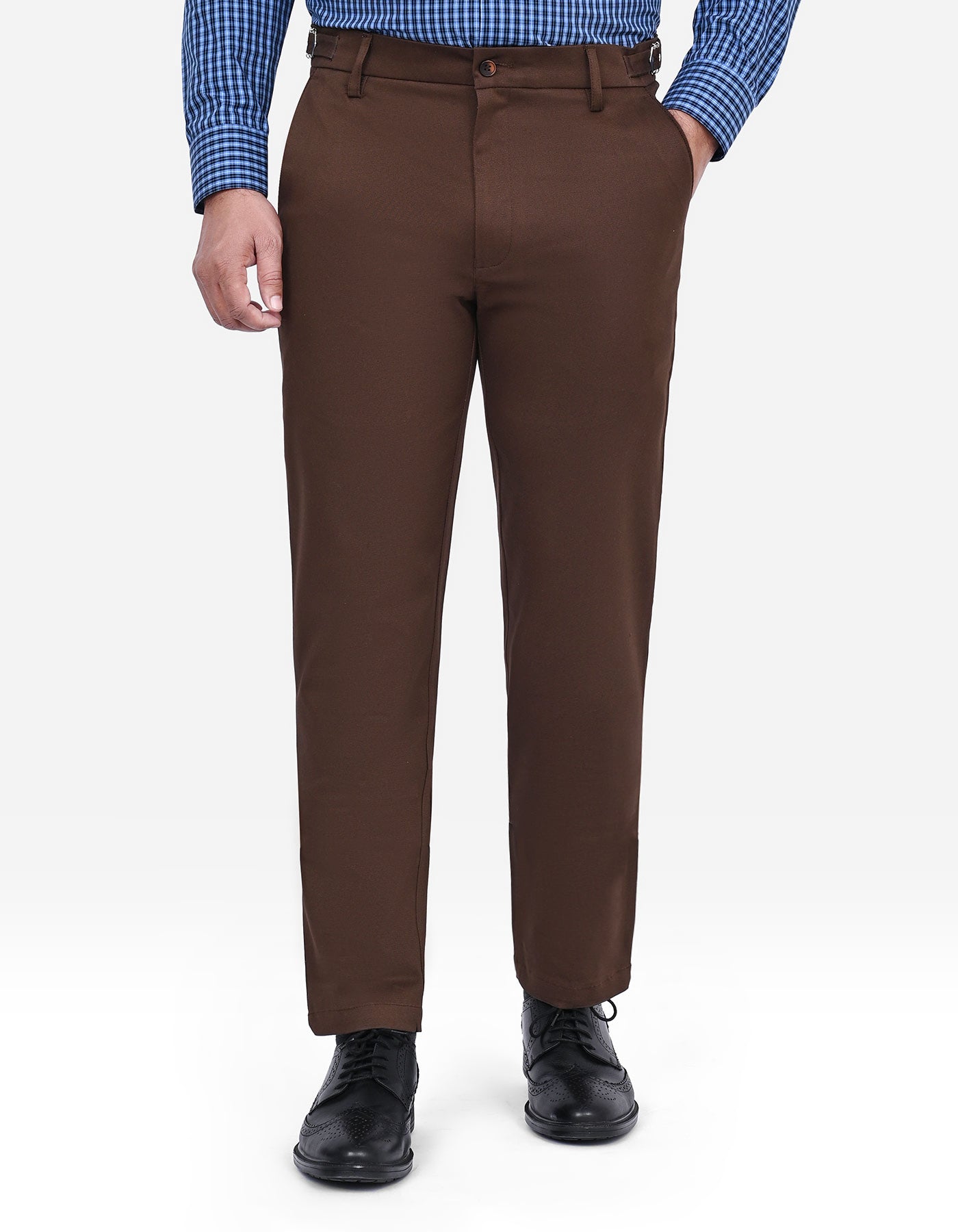D Brown Smart Fit Chino CH2513-30