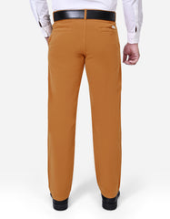 Camel Plain Classic Fit Chino