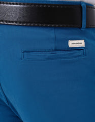 Teal Plain Classic Fit Chino