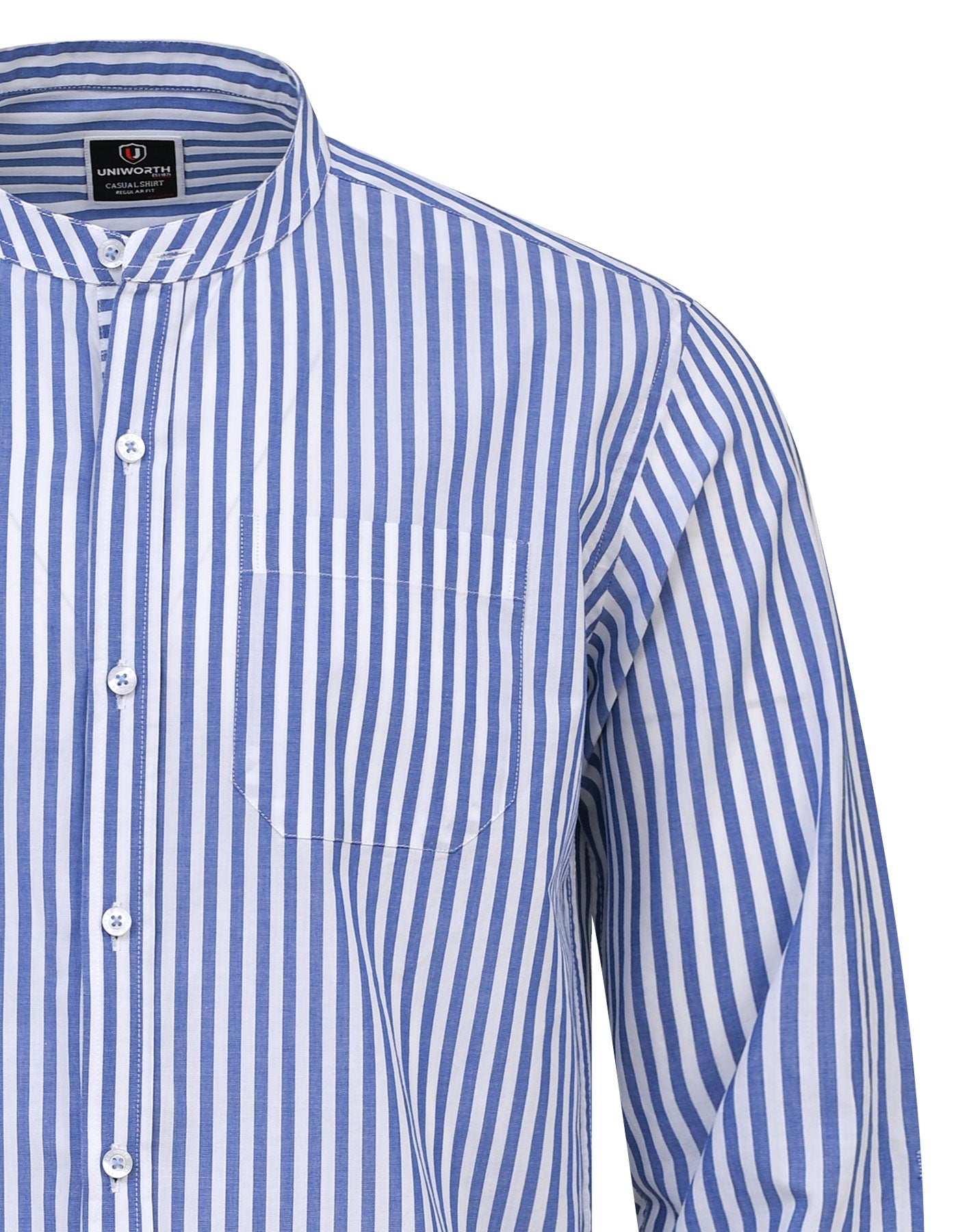 Sky Plain Stripe Casual Shirt CS2355-1R-L