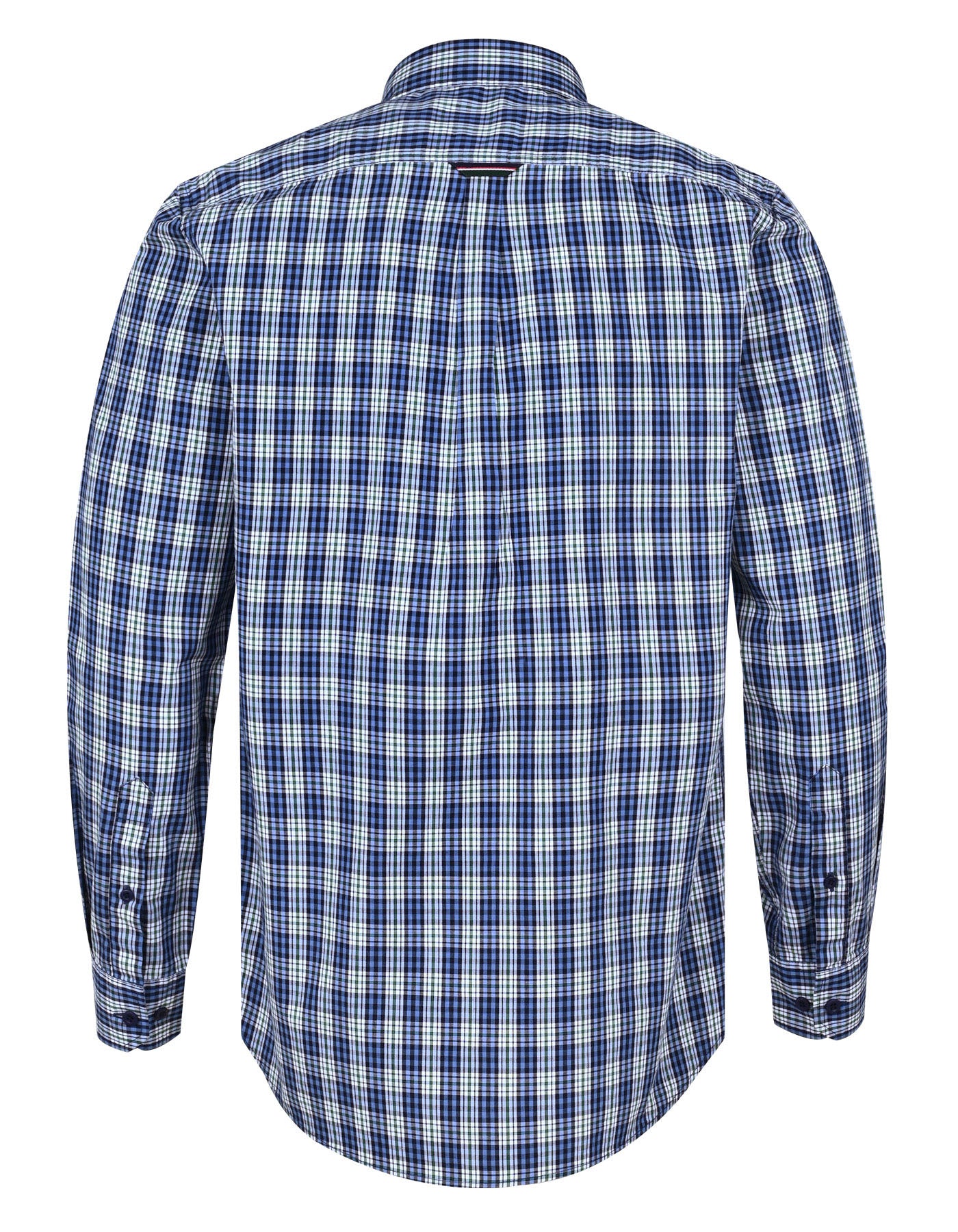 Blue Check Regular Fit Casual Shirt
