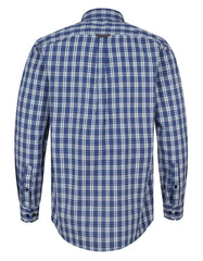 Blue Check Regular Fit Casual Shirt
