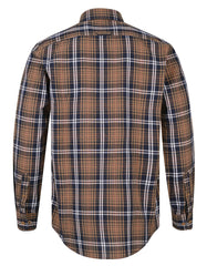 Navy Check Regular Fit Casual Shirt