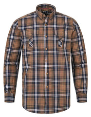 Navy Embriodery Check Casual Shirt CS2365-1R-M