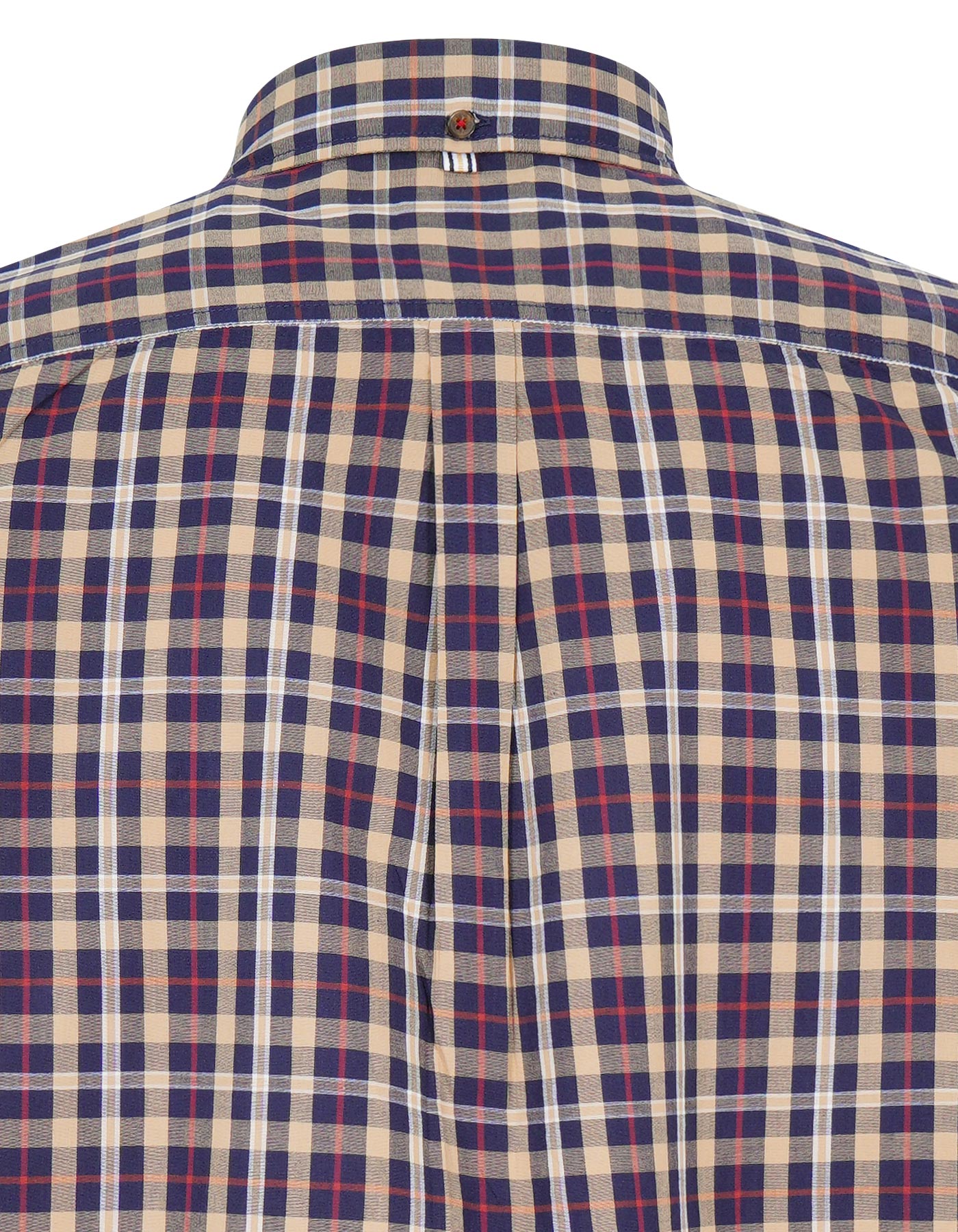 Navy Check Regular Fit Casual Shirt