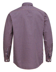 Rust Check Regular Fit Casual Shirt