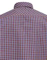 Rust Check Regular Fit Casual Shirt
