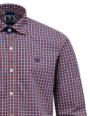 Rust Embriodery Check Casual Shirt CS2368-1R-XL