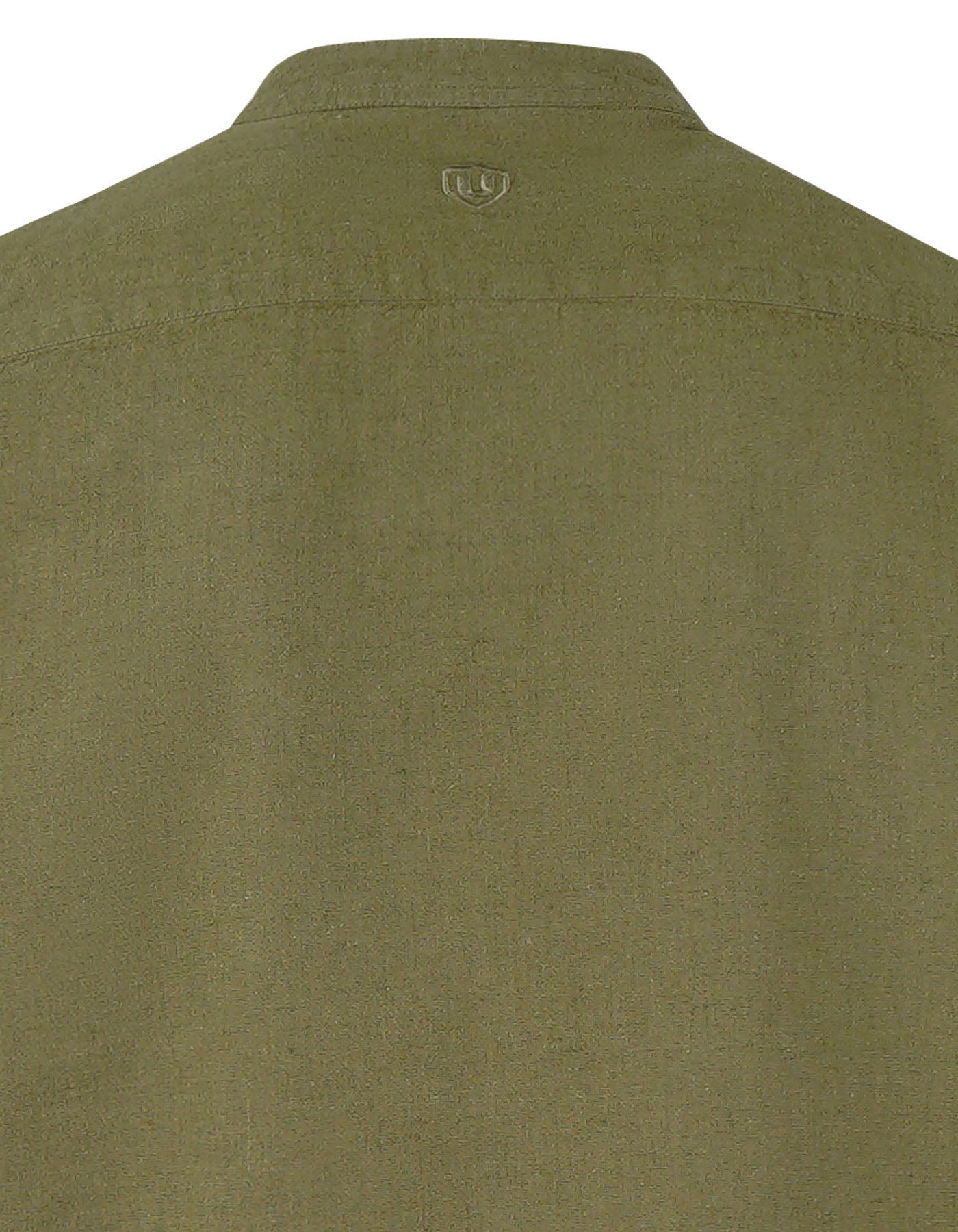 Olive Embriodery Plain Casual Shirt CS2371-1R-XL