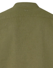Olive Embriodery Plain Casual Shirt CS2371-1R-XL