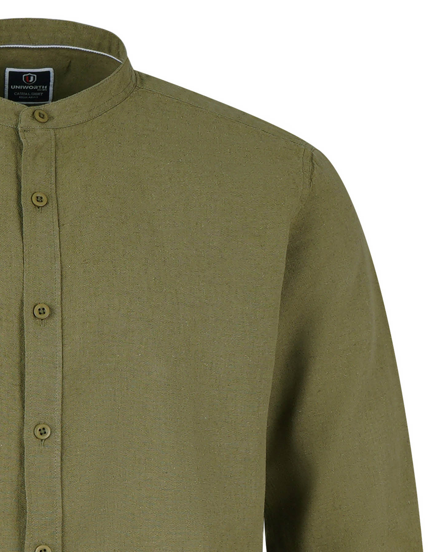 Olive Embriodery Plain Casual Shirt CS2371-1R-L