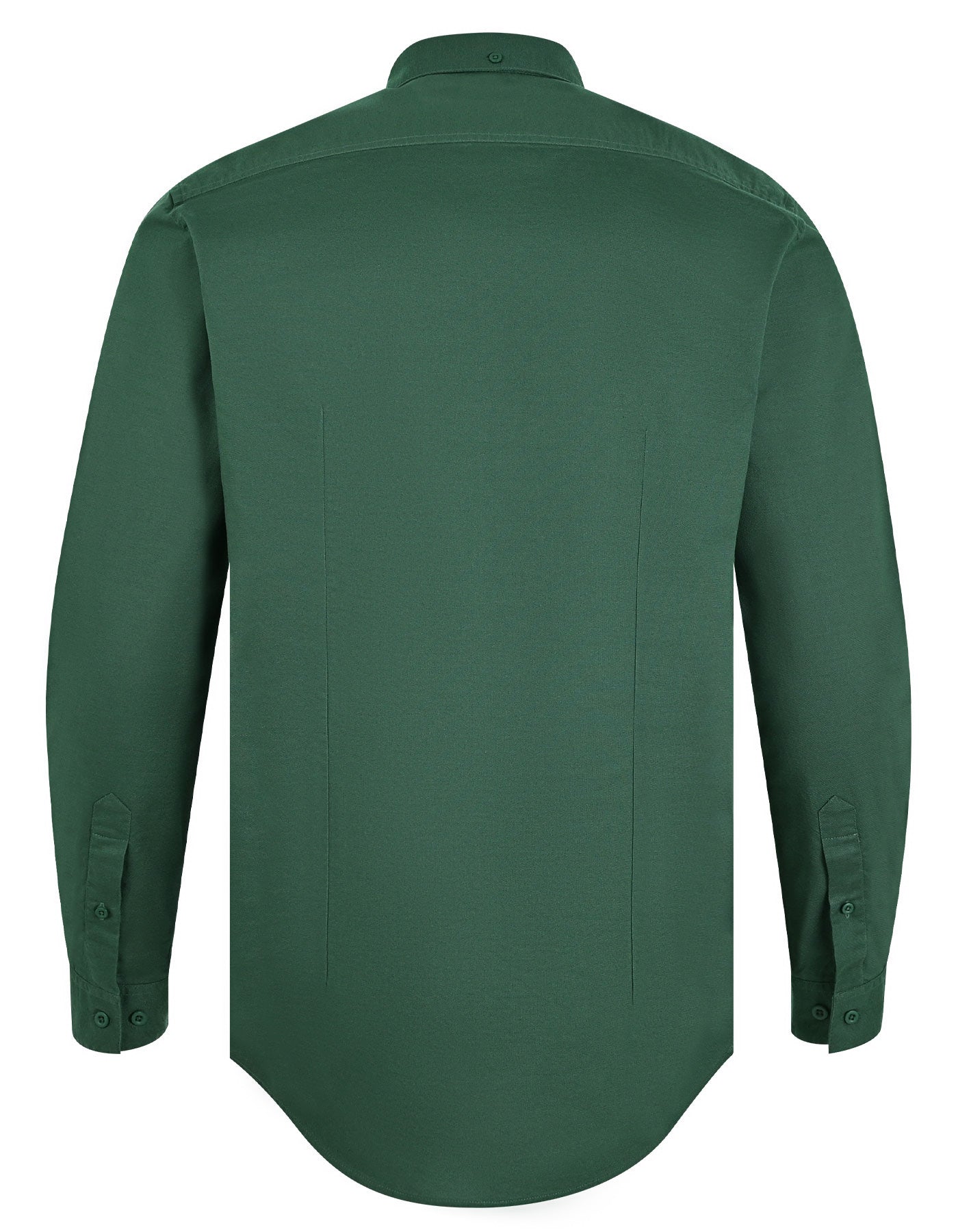 Green Plain Regular Fit Casual Shirt