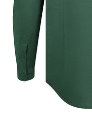 Green Embriodery Plain Casual Shirt CS2408R-XXL