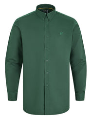 Green Embriodery Plain Casual Shirt CS2408R-M