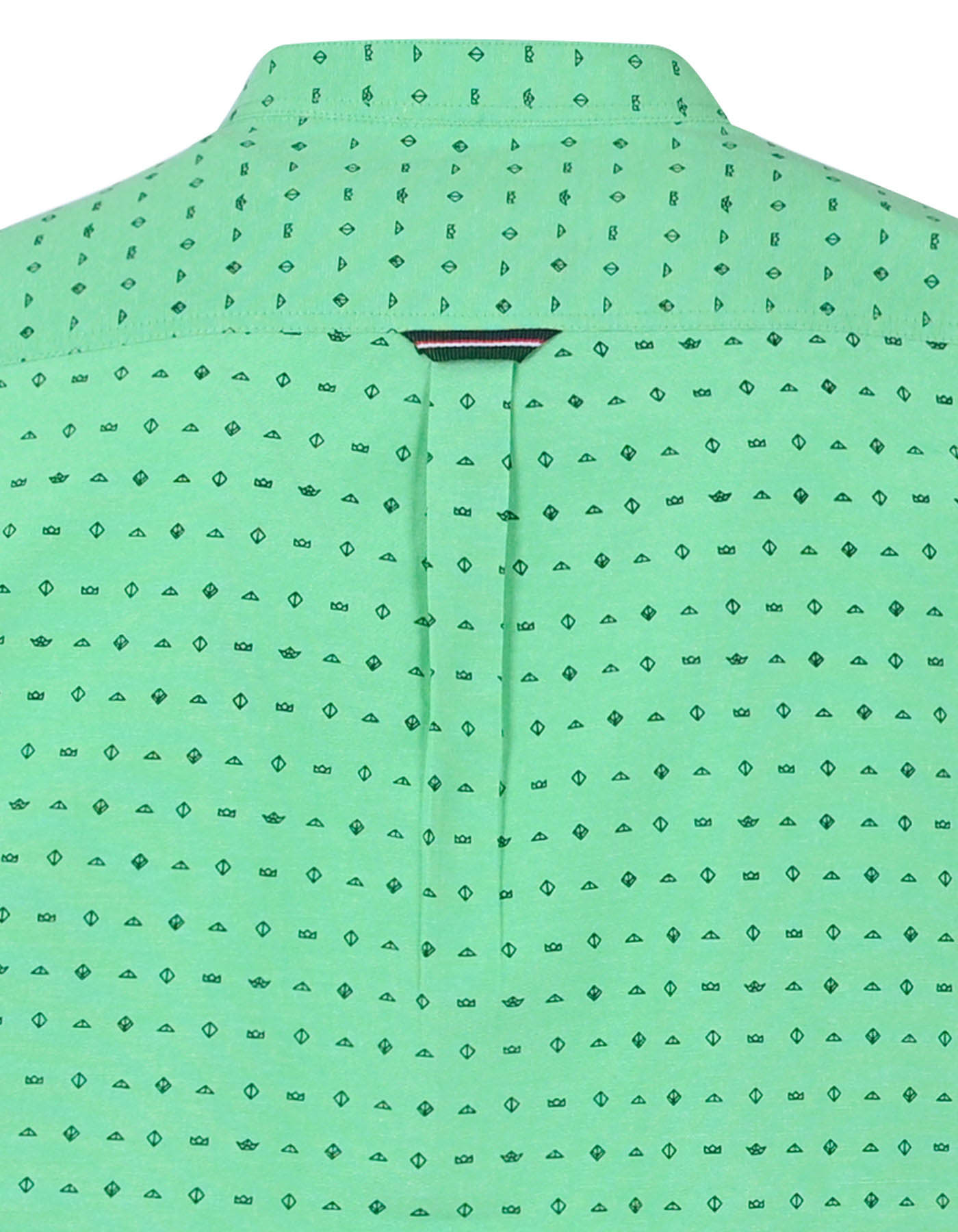 Green Printed Regular Fit Casual Shirt
