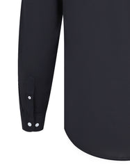 Black Embriodery Plain Casual Shirt CS2413R-XXL