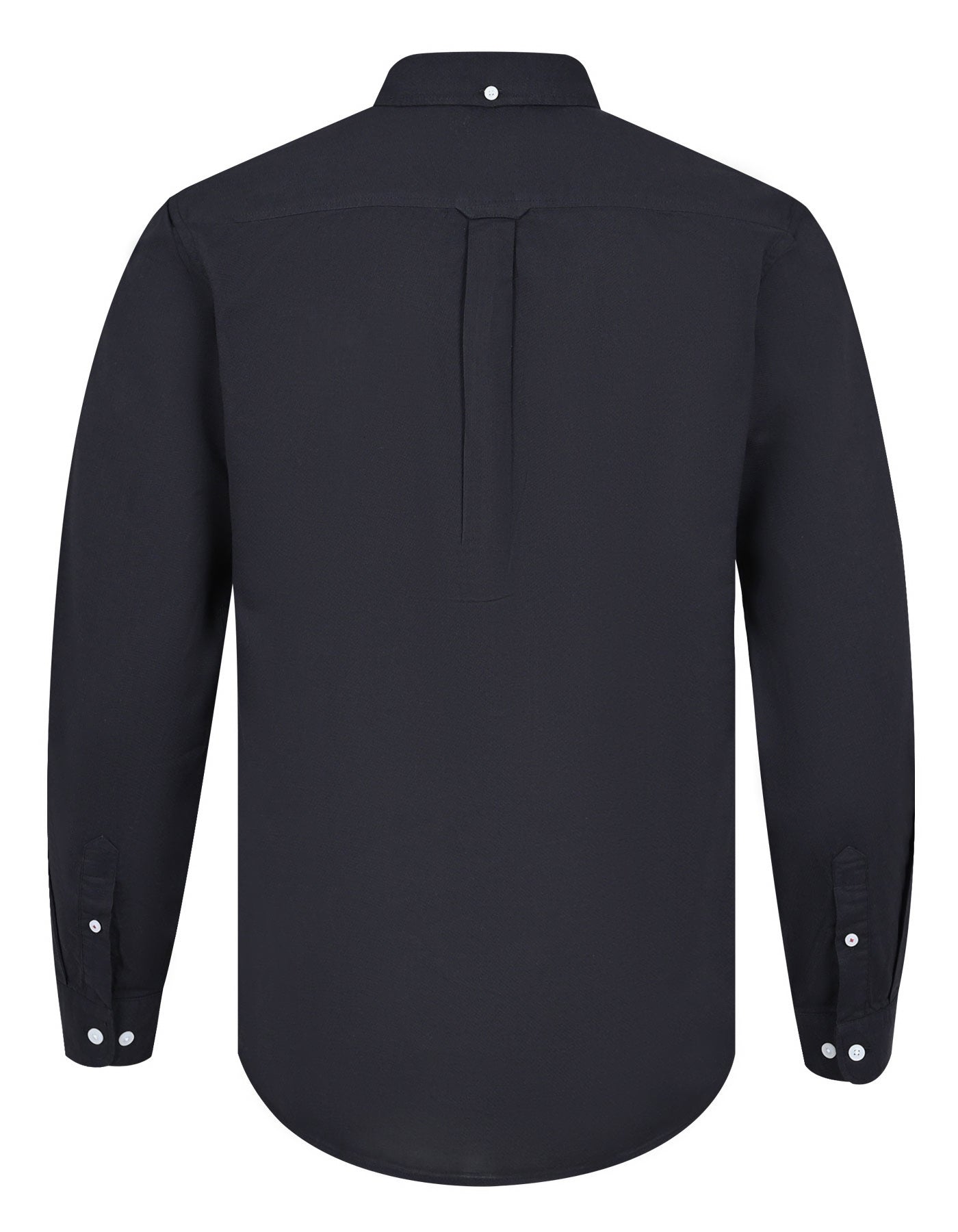 Black Plain Regular Fit Casual Shirt
