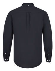 Black Plain Regular Fit Casual Shirt