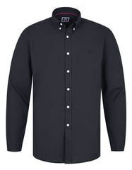 Black Embriodery Plain Casual Shirt CS2413R-M