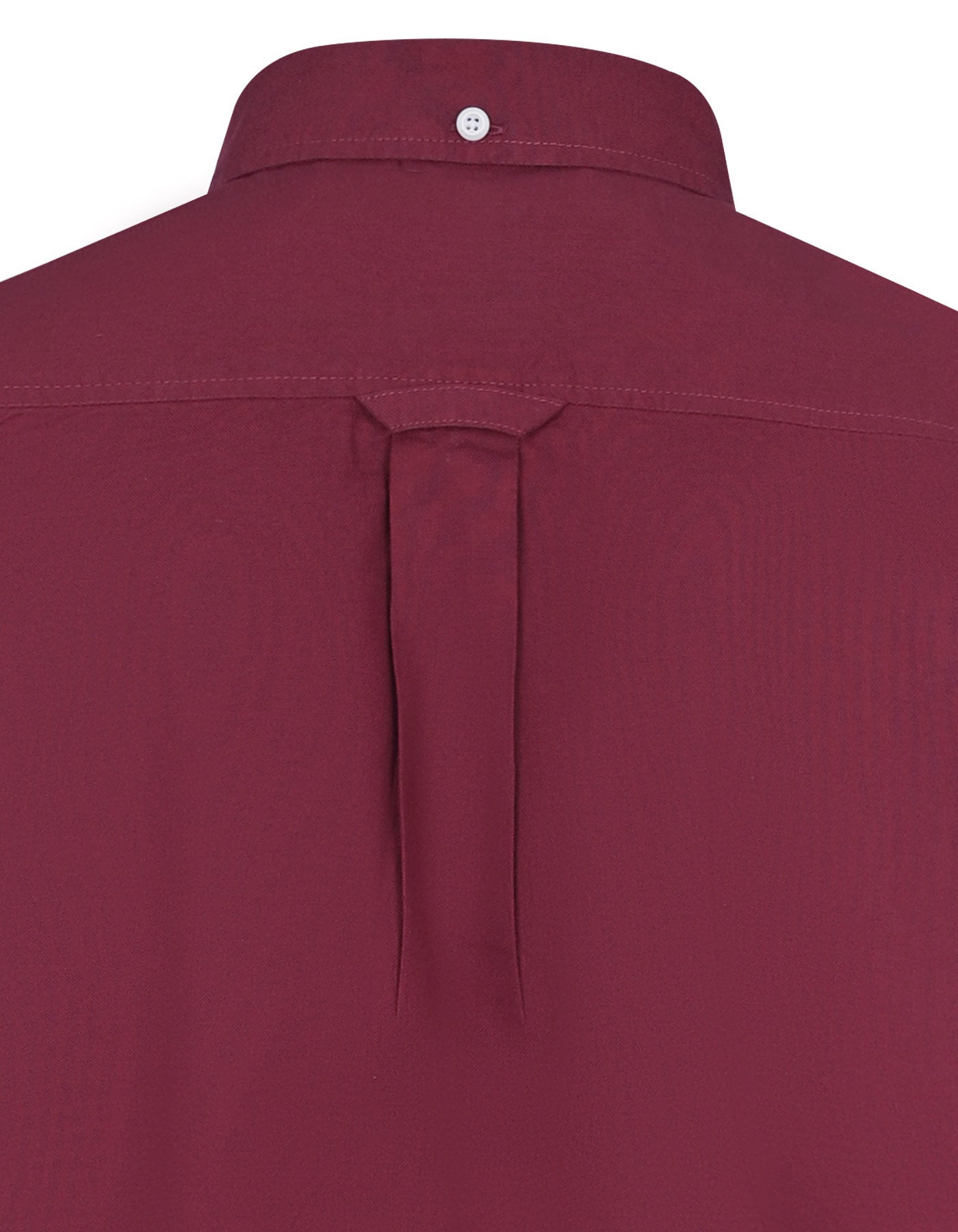 Maroon Plain Regular Fit Casual Shirt