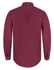 Maroon Plain Regular Fit Casual Shirt
