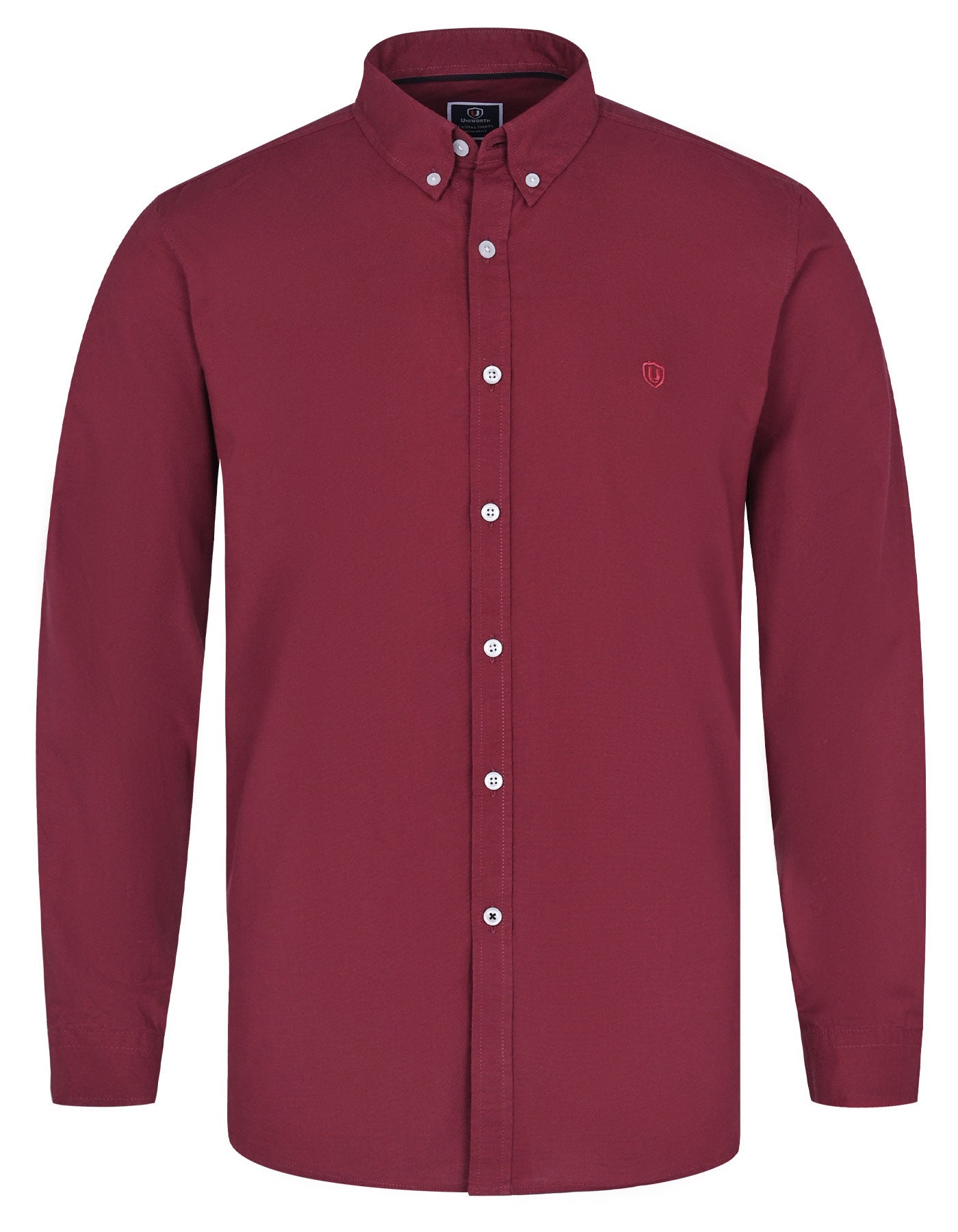 Maroon Embriodery Plain Casual Shirt CS2415R-L